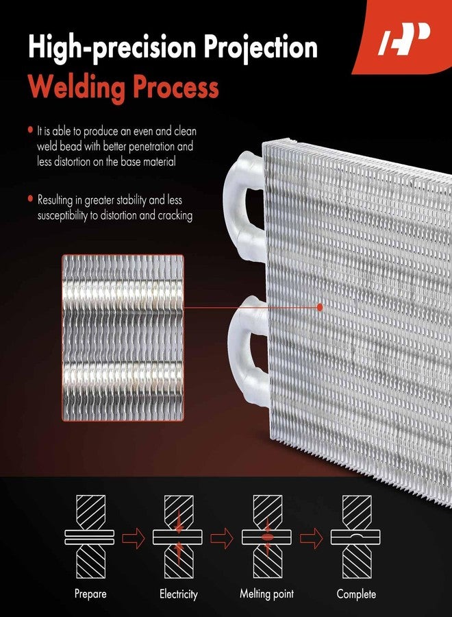 A-Premium Transmission Oil Cooler, Universal Aluminium 4 Pass Tube and Fin, Towing Up To 2,500 lbs, Oil Cooler Kit with Hose Mounting Kit - Image 3